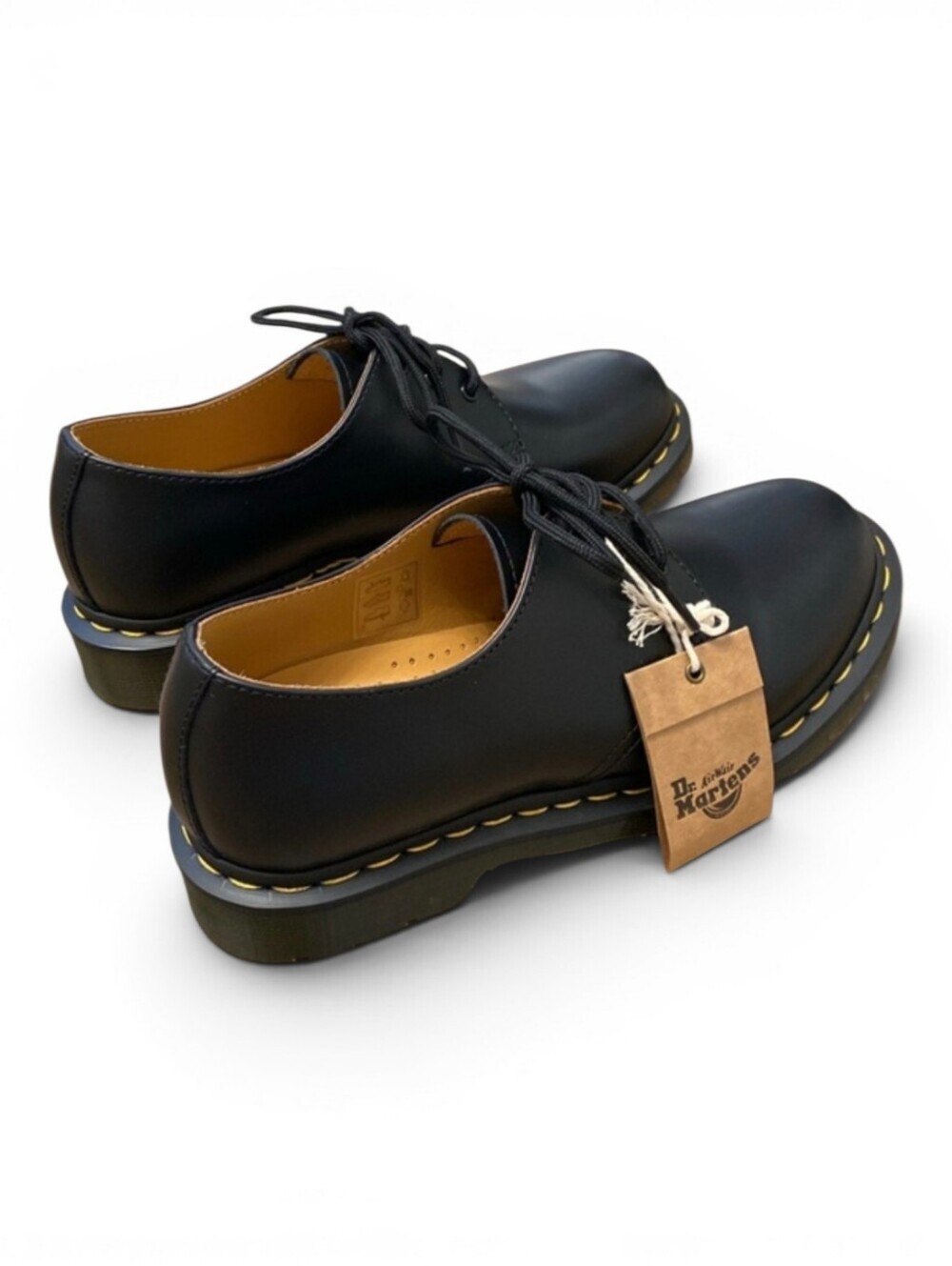 Dr. Martens 1461 Smooth Leather 3-Eye Oxford Shoes Black Women's US 8 NWT - Picture 3 of 14